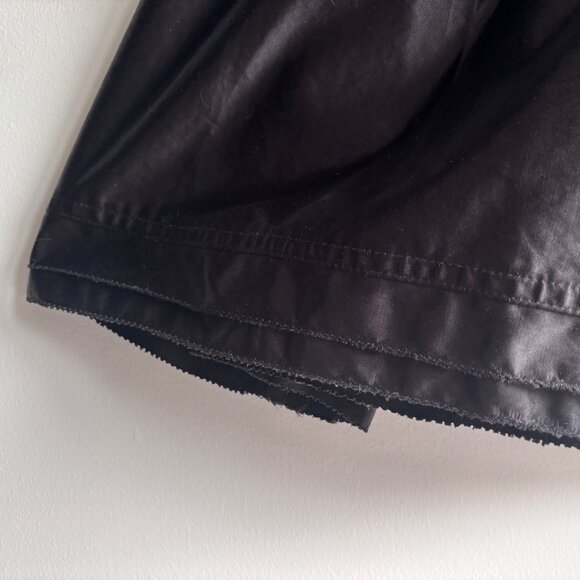 Donna Karan Black Satin-Feel A-Line Skirt - S/M - Picture 5 of 9